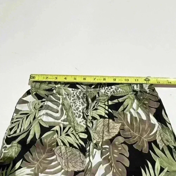 VTG SunBay Cottons Beach Animal Rayon Cruise Womens 2 PC Capris Pants Top Set - Picture 14 of 16
